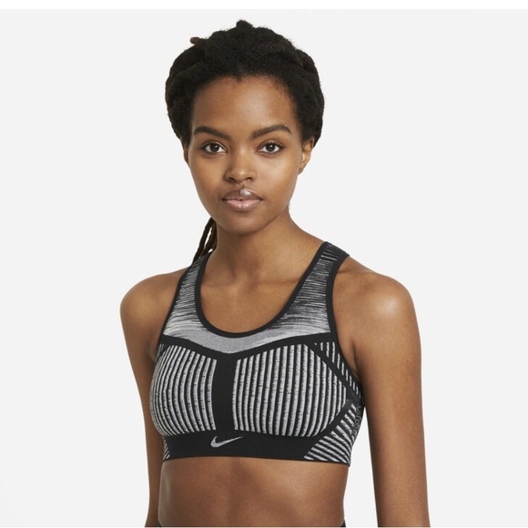 Nike Flyknit Women's High-Support Non-Padded Sports Bra - Picture 1 of 10